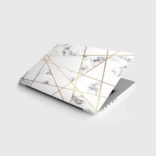 TeknoKapsül Laptop Notebook Pc Kaplama Etiketi Geometrik Mermer Doku