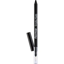 TeknoKapsül Smoky Eyes Mat Bitişli & Suya Dayanıklı Sünger Başlıklı Göz Kalemi