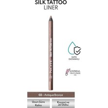 TeknoKapsül Cosmetics Silk Tattoo Liner Suya Dayanıklı Ipeksi Jel Göz Kalemi - 03 Antique Bronze (2 Paketi)