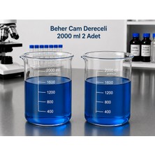 Labolist Beher Cam Dereceli 2000ML  2 Adet