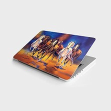 TeknoKapsül Laptop Bilgisayar Notebook Pc Kaplama Etiketi Yedi At