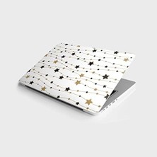 TeknoKapsül Laptop Bilgisayar Notebook Pc Kaplama Etiketi Altın Yıldızlar