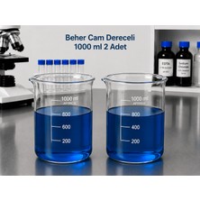 Labolist Beher Cam Dereceli 1000ML  2 Adet