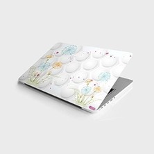 TeknoKapsül Laptop Notebook Pc Kaplama Etiketi Renkli Çiçek