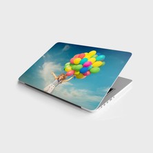 TeknoKapsül Laptop Bilgisayar Notebook Pc Kaplama Etiketi Mutlu Çocuk Balon