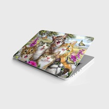 TeknoKapsül Laptop Notebook Pc Kaplama Etiketi Kedicikler