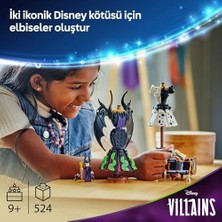 TeknoKapsül Kötüleri Malefiz'ın Cruella De Vil'ın Elbiseleri 43262-9 Yaş Üzeri Kız Erkek Çocuklar Için Se