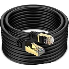 TeknoKapsül Narita 40 Metre 10GBPS Kablosu Cat 7 Siyah Renk Ağ Kablosu 40 Metre Ethernet Kablo (40 Metr
