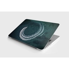 TeknoKapsül Laptop Notebook Pc Kaplama Etiketi Dalga