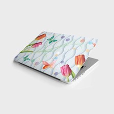 TeknoKapsül Laptop Bilgisayar Notebook Pc Kaplama Etiketi 3D Lale