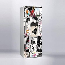 TeknoKapsül Buzdolabı Kaplama Dolap Kaplama Etiketi Popart