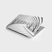 TeknoKapsül Laptop Bilgisayar Notebook Pc Kaplama Etiketi 3D Yol Ağaç