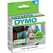 TeknoKapsül S0929120, Lw Çok Amaçlı Kare Etiket, (25X25 Mm) 750 Etiket/paket