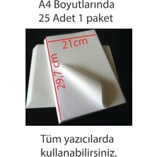 TeknoKapsül Etiket Kağıdı A4 Yapışkanlı – Kuvvetli Yapışkanlı,a4 Yapışkanlı Etiket Kağıdı, 21X29.7 Cm, 25 Yapra