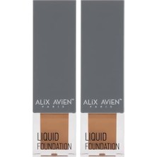 TeknoKapsül Güneş Koruyucu SPF35+ Nemlendirici Etkili Kremsi Likit Fondöten - Foundation 306 Light Peach (2 Pak