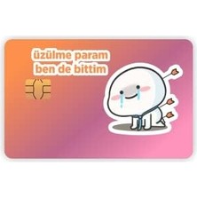 TeknoKapsül Qubby Üzülme Param Kart Kaplama Kart Etiketi