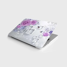 TeknoKapsül Laptop Notebook Pc Kaplama Etiketi Gül Kare