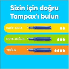 TeknoKapsül Orkid Tampax Tampon Pearl Comapk Normal, 16 Adet 3lü Paket