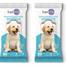 TeknoKapsül Supreme Dog Hi̇poalerjeni̇k Temi̇zleme Mendi̇li̇ 2li Paket