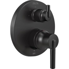 TeknoKapsül T24859-BL Monitör 14 Serisi Valf 3 Ayarlı Entegre Duş Perdesi, Yönlendiricili Mat Siyah
