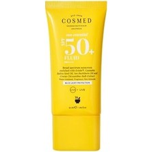 TeknoKapsül Cosmed Tüm Cilt Tipleri Için Suya Dayanıklı SPF50+ Güneş Kremi - Fluid SPF50+ - 50 ml