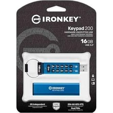 TeknoKapsül Ironkey Keypad 200 Tip A Donanım Şifreli USB Bellek Fips 140-3 Level 3 (Beklemede) Xts-Aes 256 Bit