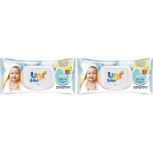 TeknoKapsül Uni Baby Aktif Sensitive Bebek Islak Mendil 24+ Ay 12X90 Adet (2 Paketi)