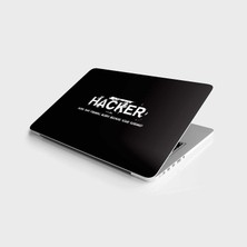 TeknoKapsül Laptop Bilgisayar Notebook Pc Kaplama Etiketi Hacker