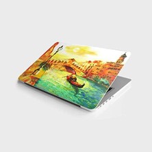 TeknoKapsül Laptop Bilgisayar Notebook Pc Kaplama Etiketi Venedik Yağlıboya