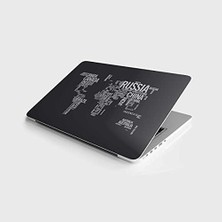 TeknoKapsül Laptop Bilgisayar Notebook Pc Kaplama Etiketi Ülkeler