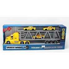 TeknoKapsül Maxx Sesli Işıklı Tır Transporter Araçlı Uçak/araba 36 cm