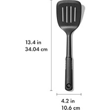 TeknoKapsül - Kare Spatula, Naylon, Siyah