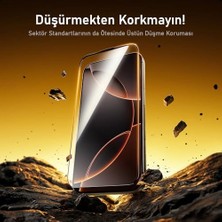 TeknoKapsül The Future 16 Ekran Koruyucu, Tam Kaplayan Kırılmaz Temperli Camlı Koruma
