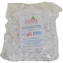 TeknoKapsül Plastik Cips Börek Tatlı Şeytan Çatalı Beyaz 1000 Adet 1 Paket