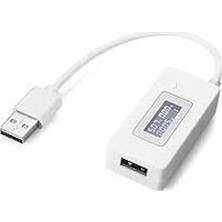 TeknoKapsül Dc 3-7V USB Voltmetre Ampermetre Göstergeli Şarj Kapasite Test Edici
