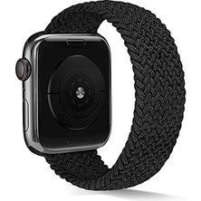 TeknoKapsül 7 8 41MM Kordon Medium Örgü Solo Loop Kordon 38 Siyah