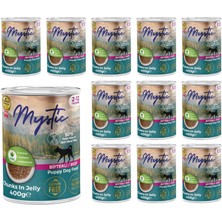 TeknoKapsül Mystic Yavru Biftekli Jöleli Konserve Mama 400 gr x 12 Adet