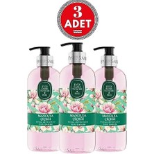 TeknoKapsül Doğal Zeytinyağlı Sıvı Sabun Manolya Çiçeği 500 ml x 3 Adet