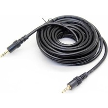 TeknoKapsül 5m Metre Aux Ses Kablosu Erkek Erkek 3.5 mm Steryo Kablo