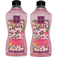 TeknoKapsül Doğal Zeytinyağlı Sıvı Sabun Kiraz Çiçeği 1500 ml x 2