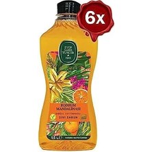 TeknoKapsül Bodrum Mandalinası Doğal Zeytinyağlı Sıvı Sabun 1.5 Litre x 6