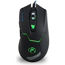 TeknoKapsül Mercury X8 LED Işıklı 6d 3200DPI Optik Mouse, Siyah