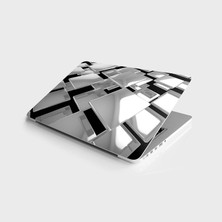 TeknoKapsül Laptop Notebook Pc Kaplama Etiketi 3D Kareler