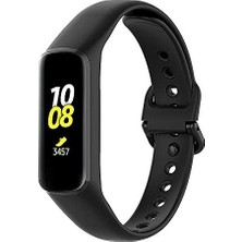 TeknoKapsül Galaxy Fit2 Bileklik Kayışı Termoplastik Kordon Cordfit Siyah
