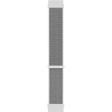 TeknoKapsül Gear S3 Frontier Için Hasırlı Kordon Woven Loop Beyaz