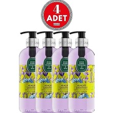 TeknoKapsül Alaçatı Lavantası Doğal Zeytinyağlı Sıvı Sabun 500 ml x 4 Adet