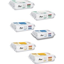 TeknoKapsül Sleepyeasy Clean Beyaz Sabun Katkılı+Çamaşır Suyu Katkılı+Arap Sabunu Katkılı 6X100 (600 Yaprak)
