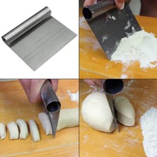 TeknoKapsül Toptan Çelik Spatula,metal Hamur Sıyrıcı,pasta Sıyırma Aparatı,hamur Dilimleyici,pasta Pastacılı