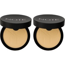 TeknoKapsül Cosmetics Luminous Silk Compact Powder 05 Mat Bitişli Toz Yüz Pudrası (2 Paketi)