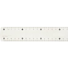 TeknoKapsül 146109 30 cm Triple Desi̇metre Plasti̇k Cetvel